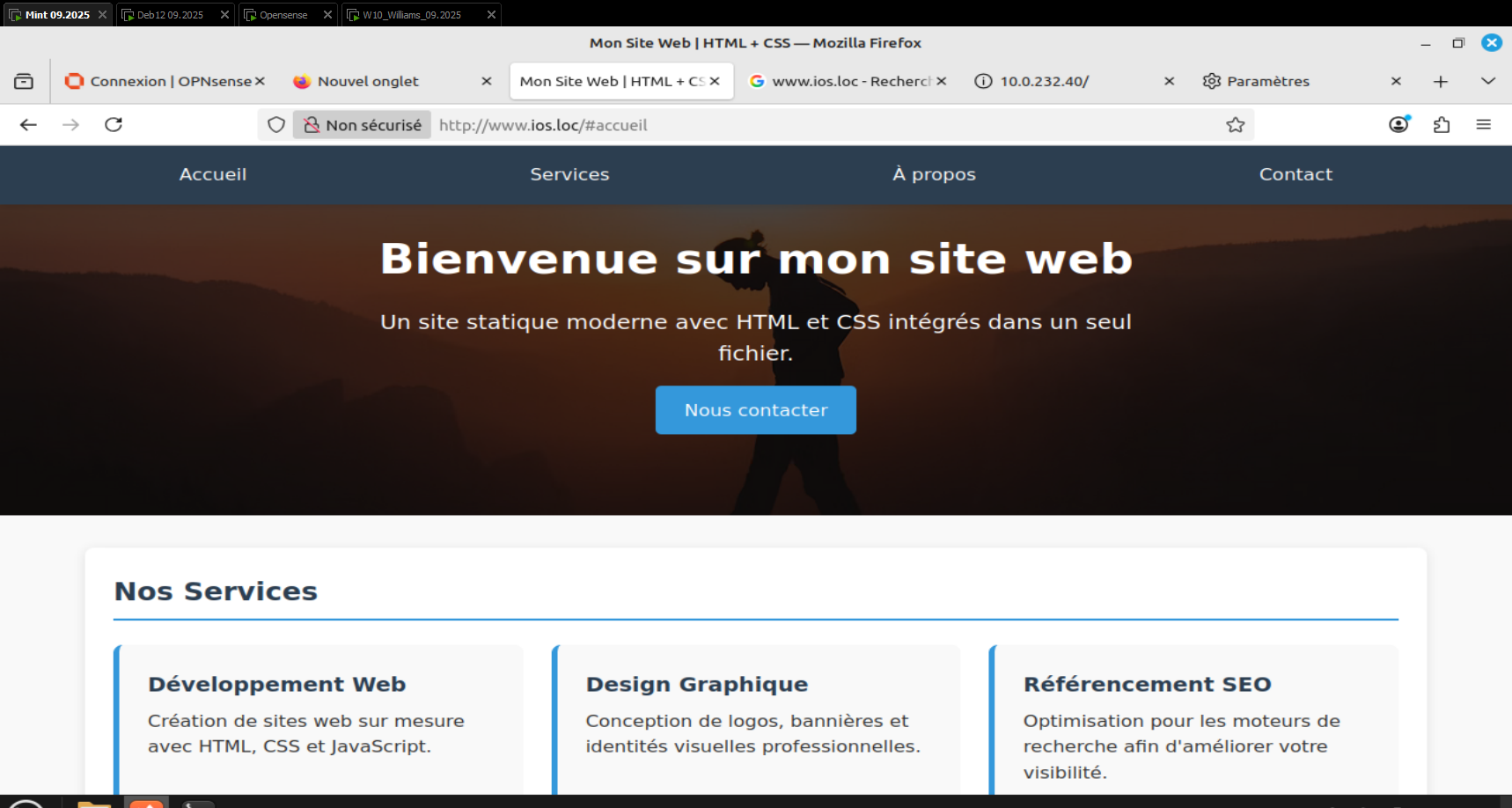 TP OPNsense – Déploiement et Sécurisation d'un Pare-feu